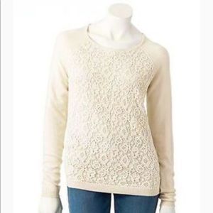 Women’s Crochet Front Sweater